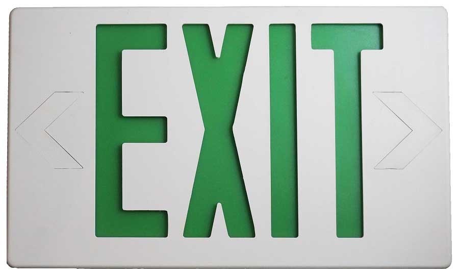 Luminaria de Señalización Led Exit Verde Image