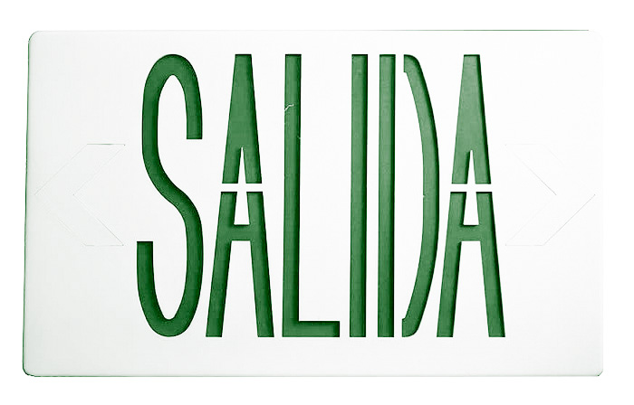 Luminaria de Señalización Led Salida Verde Image